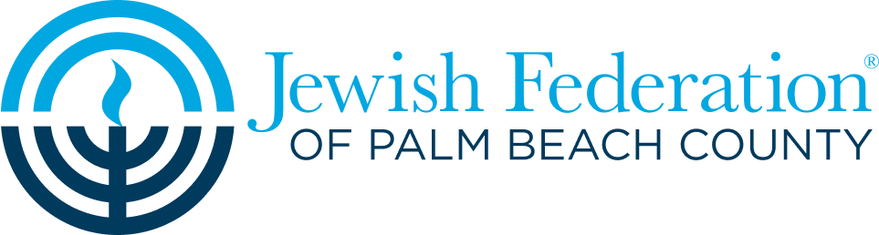 Jewish Federation of Palm Beach duotone logo.