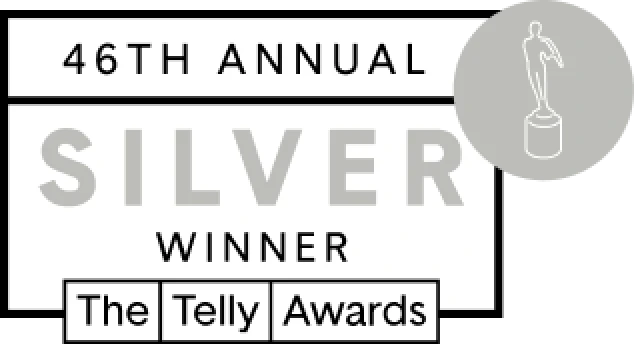 46th Annual Telly Award Winner badge